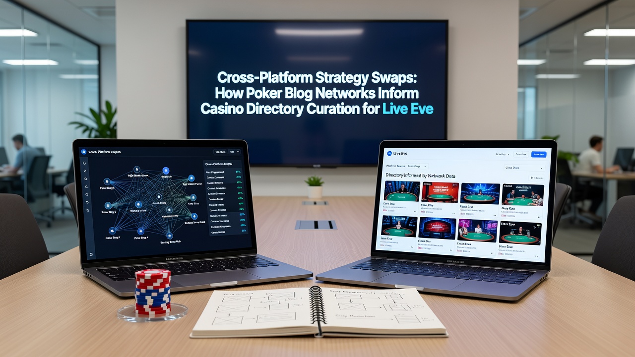 Casino directory interfaces displaying curated live event adjustments informed by poker strategy discussions