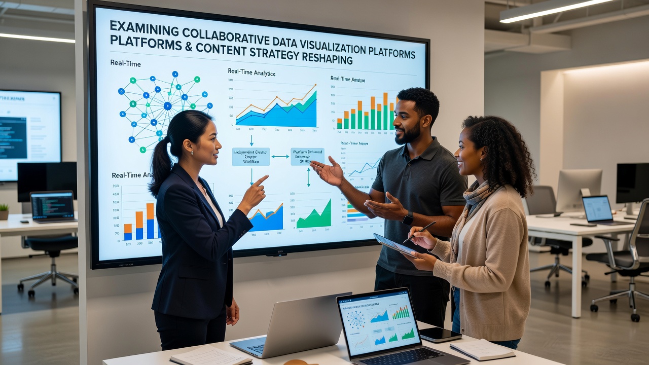 Independent analysts collaborating on shared data visualization tools for tournament wagering analysis