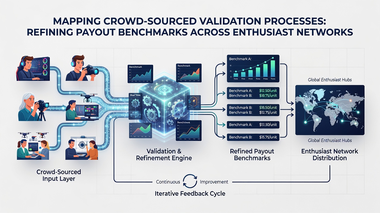 Dashboard interface displaying refined payout benchmarks after crowd validation of endurance race results