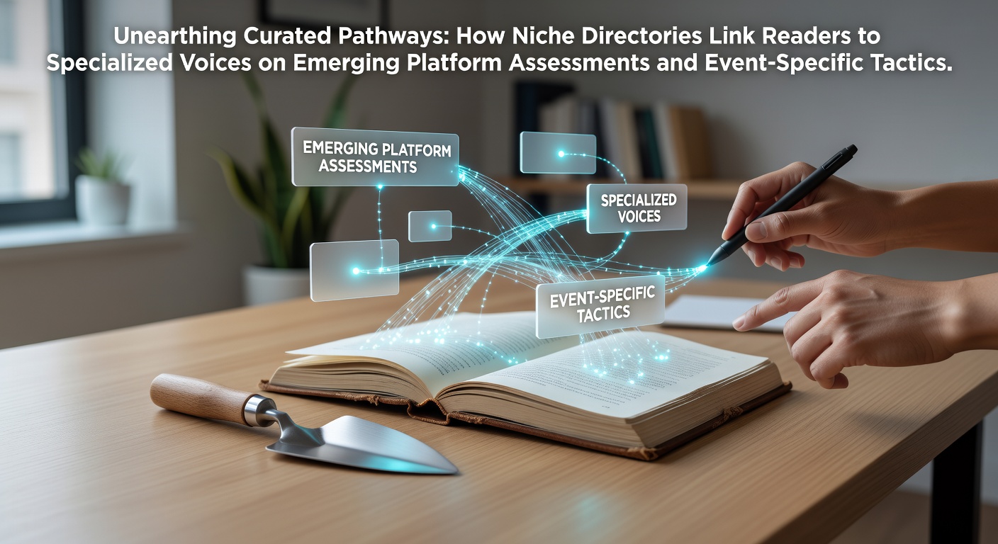 Niche directory interface showing curated links to platform assessment resources and expert voices